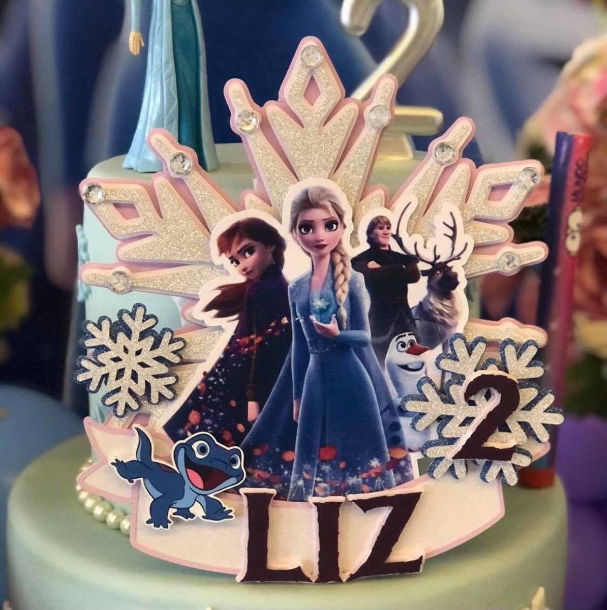 ARQUIVO DE CORTE DIGITAL - TOPO DE BOLO FROZEN - Imagem 3