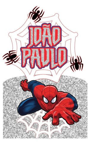 Arquivo de Corte Digital - Topo de Bolo Homem Aranha