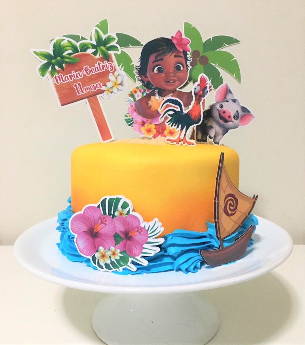 ARQUIVO DE CORTE DIGITAL - TOPO DE BOLO MOANA BABY - Imagem 5