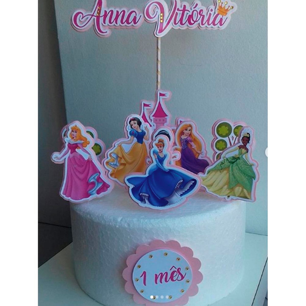 Arquivo de Corte Digital Topo de Bolo + KIT Princesas Disney