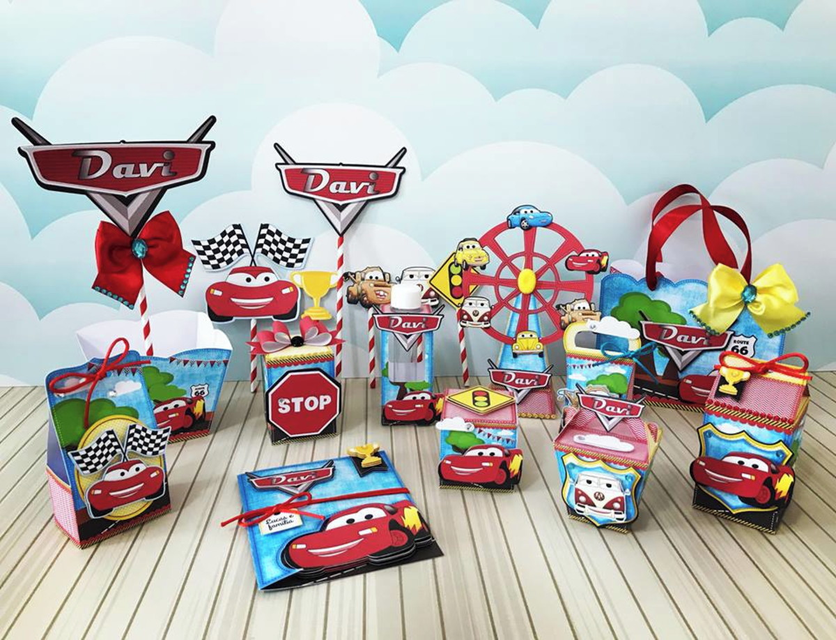 Arquivo de Corte Kit Papelaria Carros
