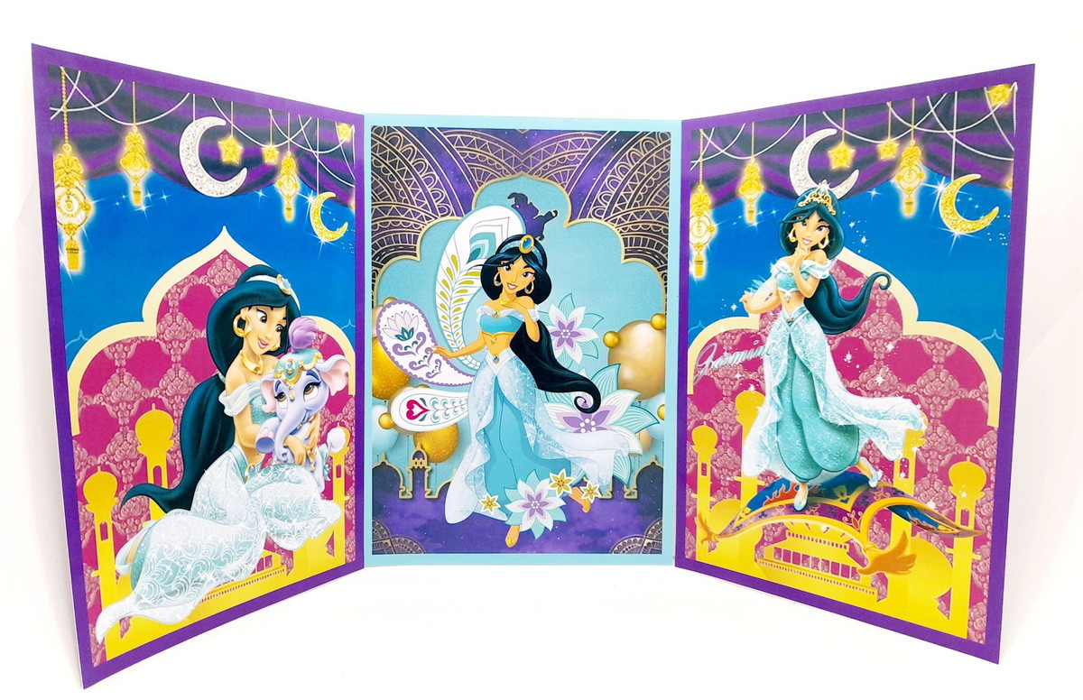 Arquivo De Corte Kit Princesa Jasmine Topo e Painel Studio - Imagem 3