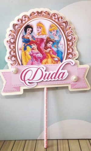 Arquivo de Corte Princesas Disney Topo Bolo
