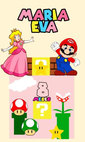 Arquivo de corte SUPER Mario para Menina (GANHE BRINDE)