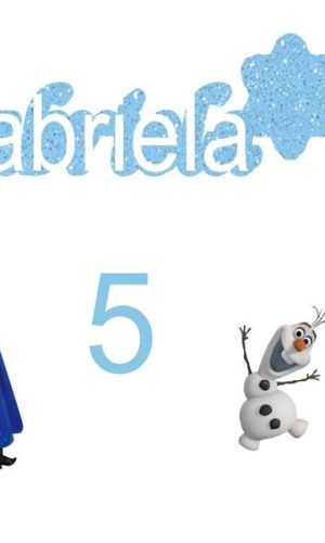 Arquivo de Corte Silhouette Topo de Bolo Frozen 2.