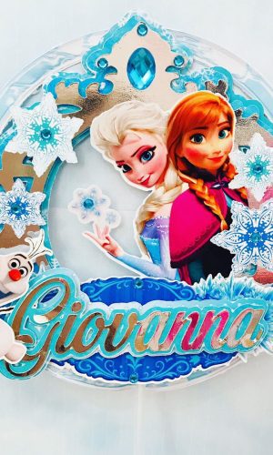 Arquivo de Corte Silhouette - Topo de bolo Frozen 6