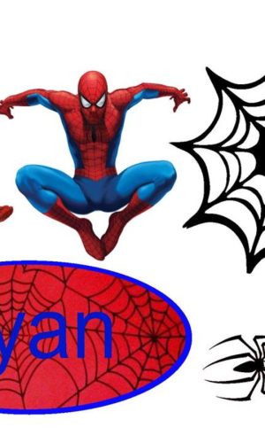 Arquivo de Corte Silhouette Topo de Bolo Homem Aranha 2.