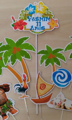 Arquivo de corte Silhouette Topo de Bolo Moana 02