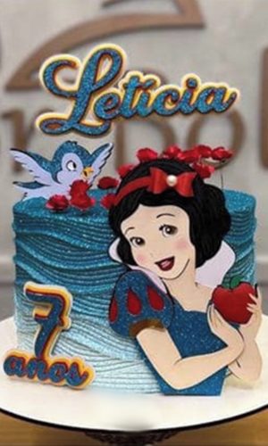 Arquivo de corte topo bolo Branca de Neve camadas