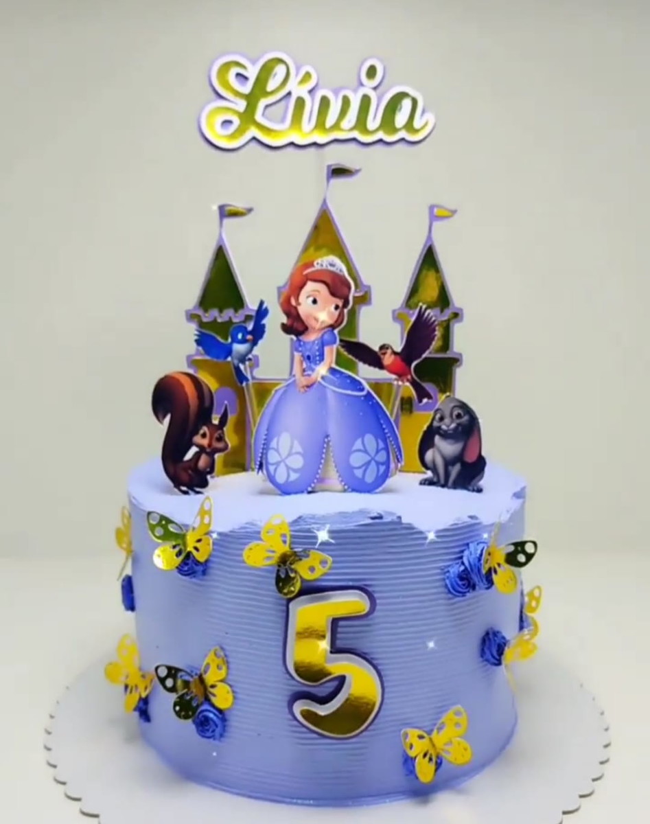 Arquivo de Corte Topo Bolo Princesa Sofia 02 - Studio e PDF
