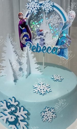 Arquivo de Corte Topo Bolo Shaker Tema Frozen