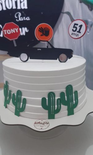 Arquivo de Corte Topo Carro Preto Cactos Camadas