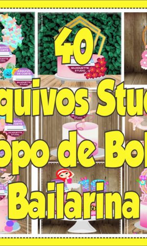 Arquivo de Corte Topo de Bolo Bailarina