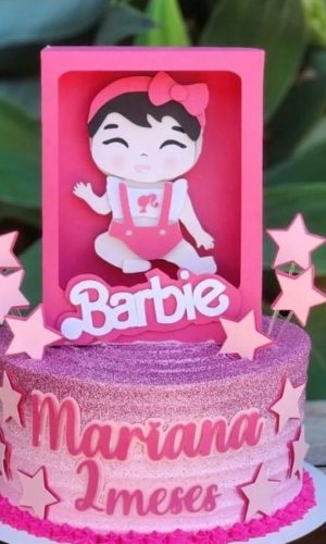 Arquivo de Corte Topo de Bolo Barbie Baby