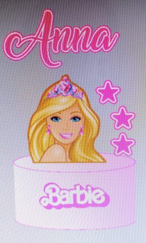 Arquivo de Corte Topo de Bolo Barbie + 4