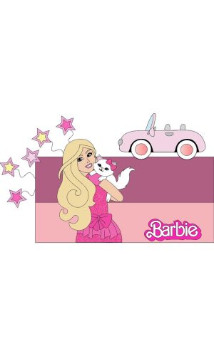 Arquivo de Corte Topo de Bolo Barbie em Camadas com Carro