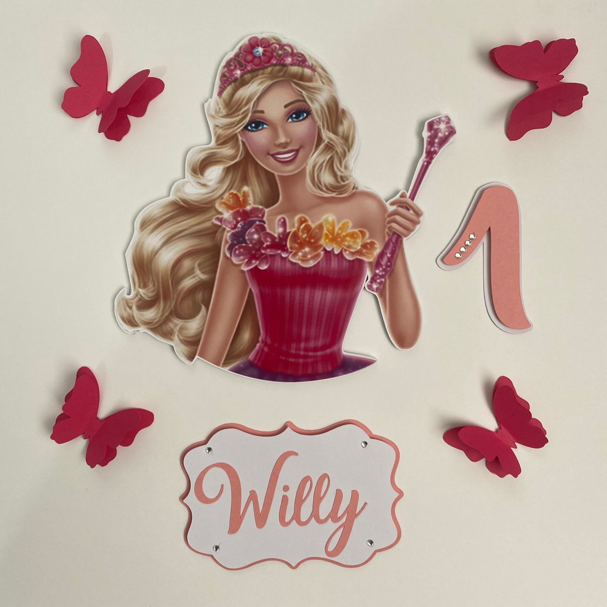Arquivo de Corte Topo de Bolo Barbie Princesa
