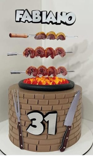 Arquivo de corte topo de bolo churrasco