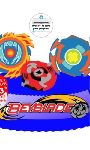 Arquivo de Corte Topo de Bolo Beyblade