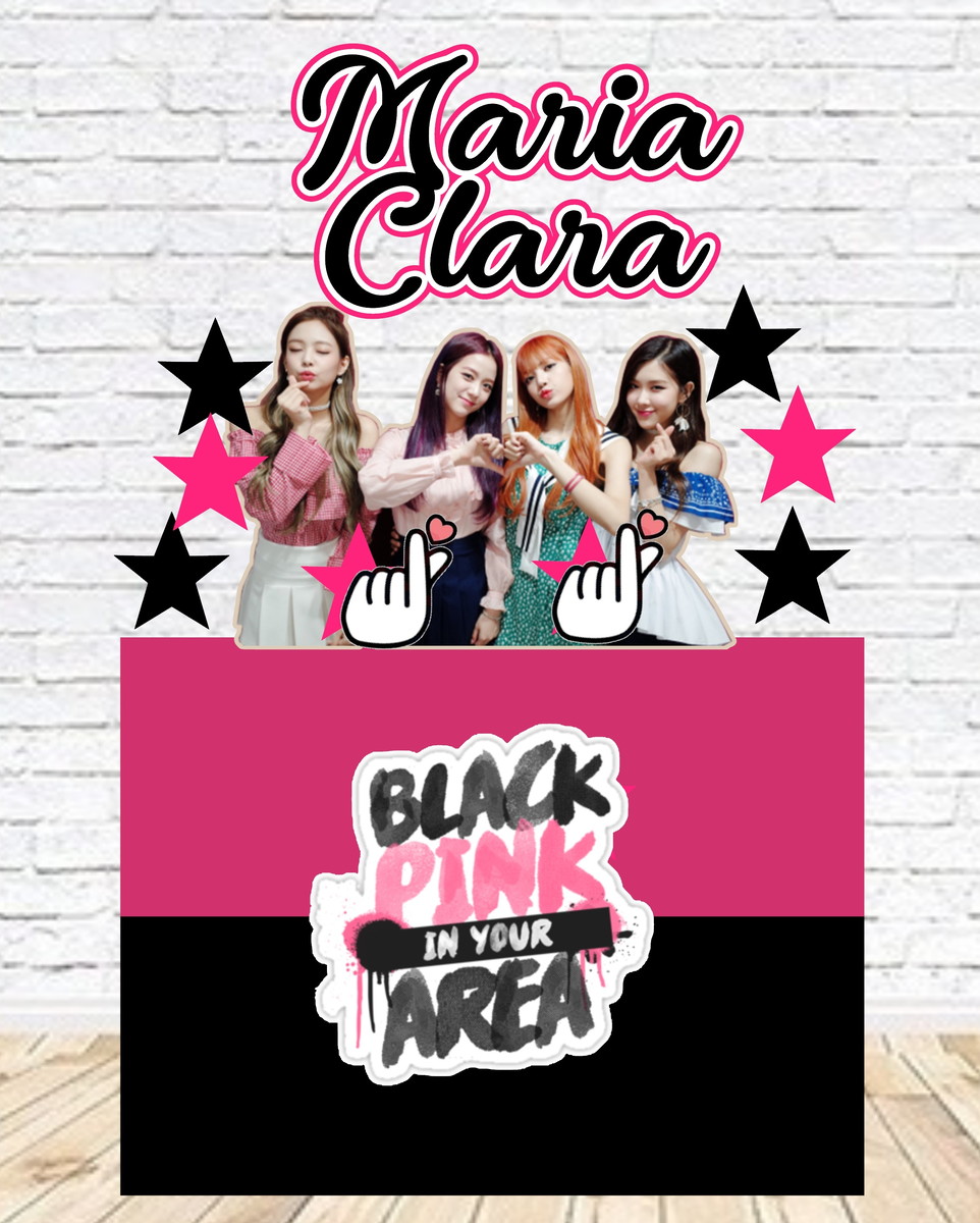 Arquivo de Corte Topo de Bolo Black Pink Studio