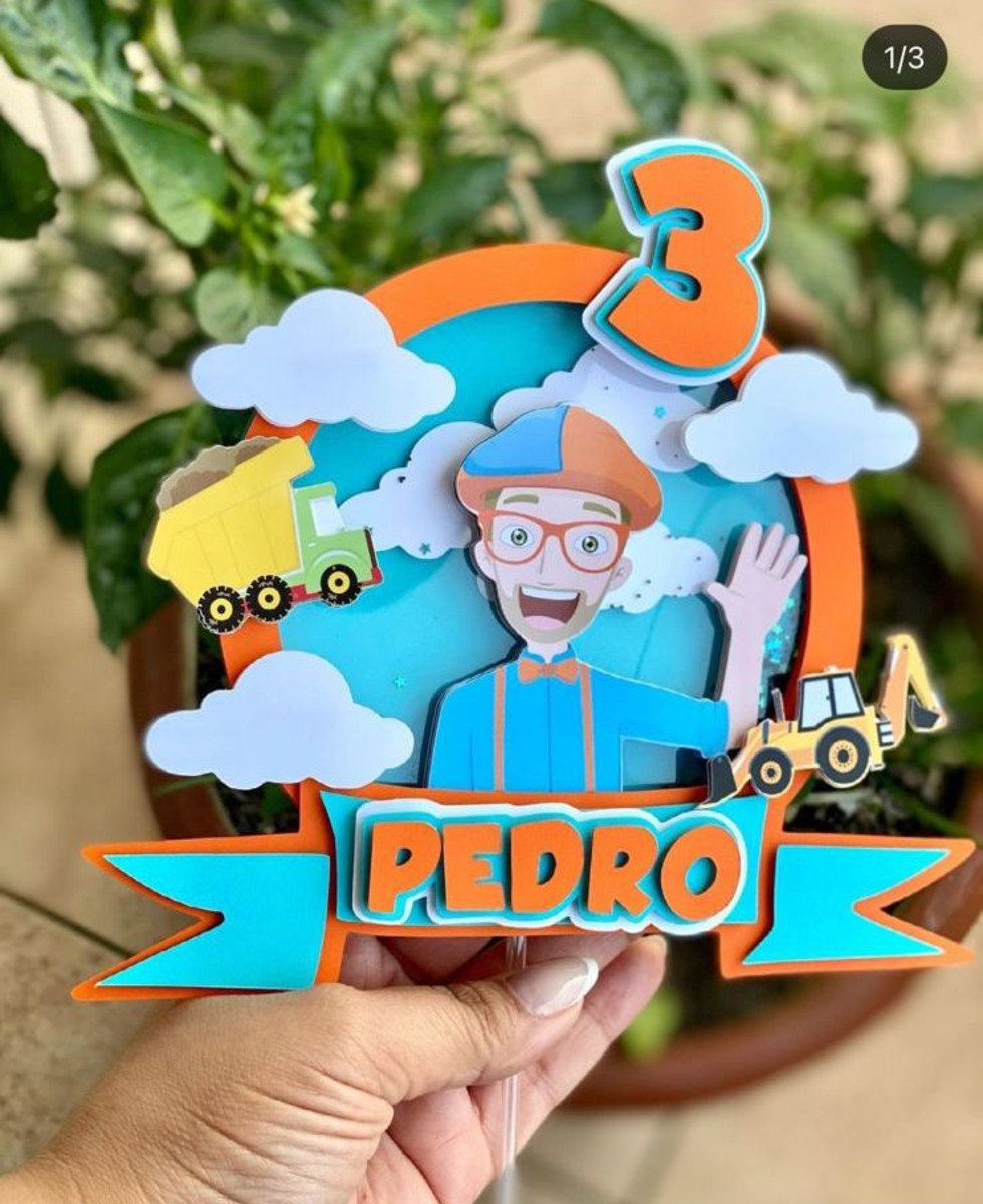 Arquivo de Corte - Topo de Bolo (Blippi) 1