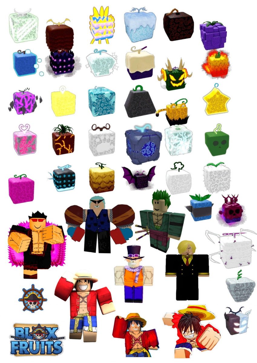 Arquivo de Corte Topo de Bolo Blox Fruits - Imagem 2
