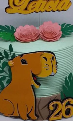 Arquivo de Corte Topo de Bolo Capivara