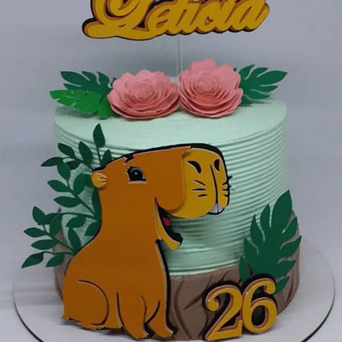 Arquivo de Corte Topo de Bolo Capivara