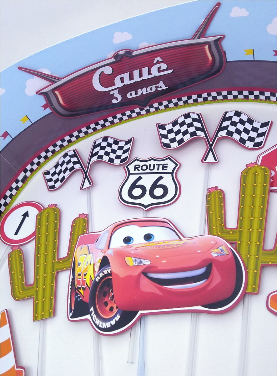 Arquivo de Corte Topo de Bolo Carros 1