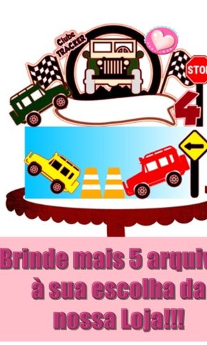 Arquivo de corte Topo de Bolo Carros- cod05