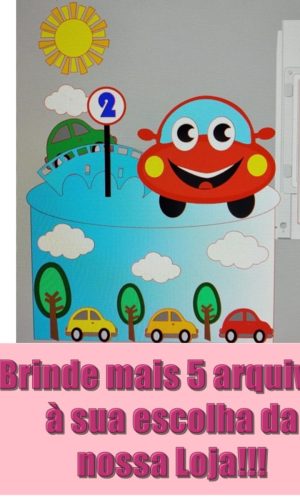 Arquivo de Corte Topo de Bolo Carros- Camadas
