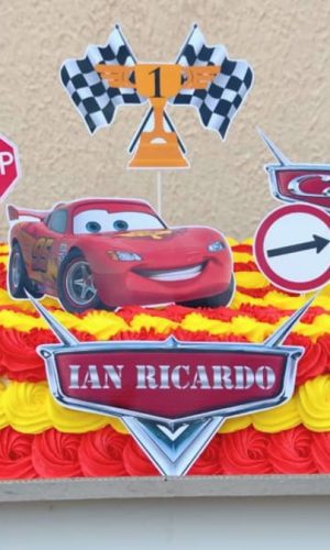 Arquivo de corte Topo de bolo Carros Disney #1 PDF/JPG