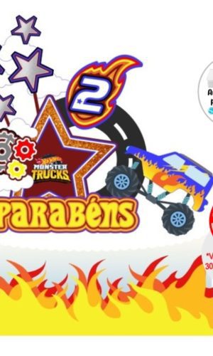 Arquivo de corte topo de bolo carros - hotwheels