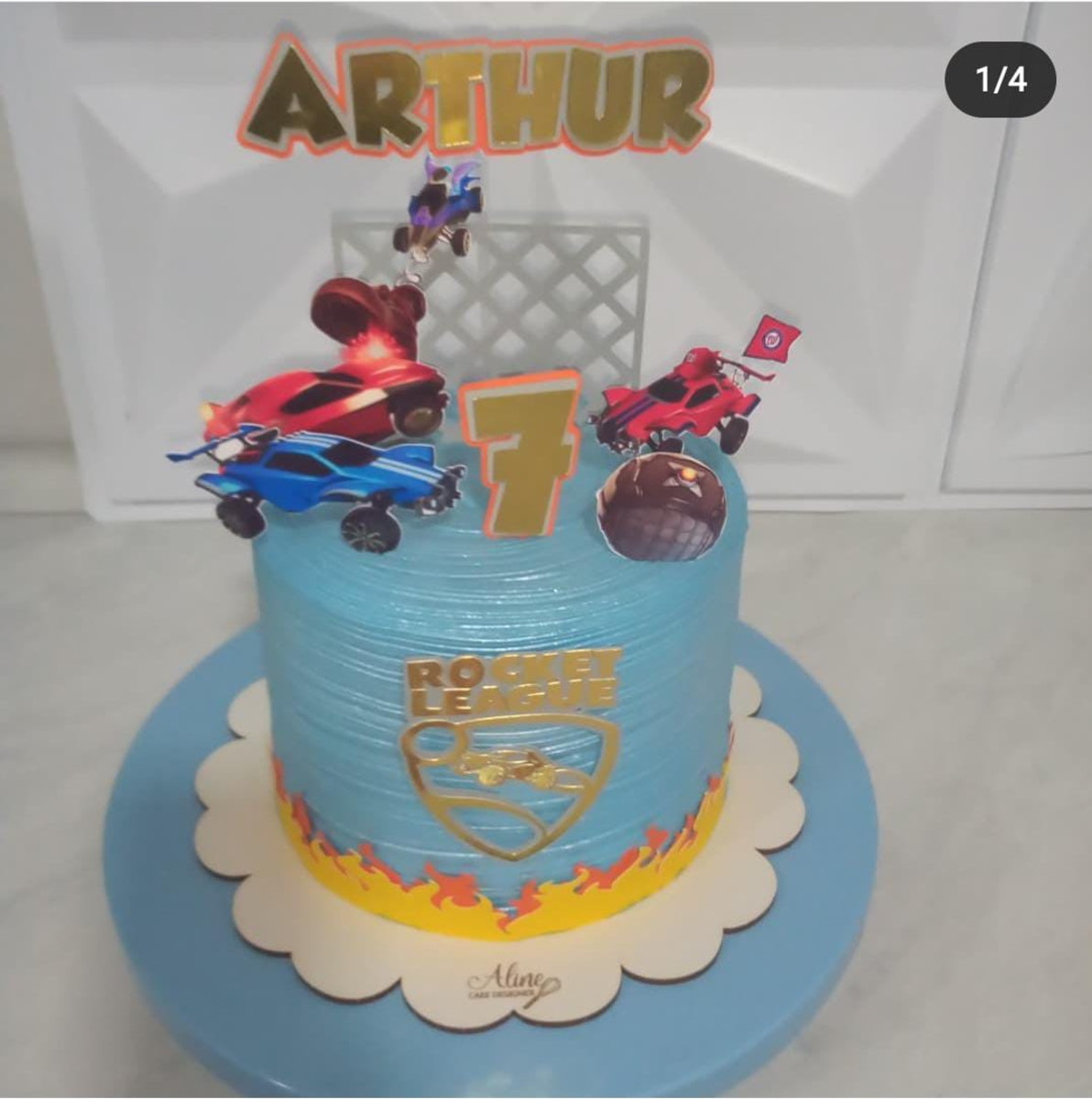 Arquivo De Corte Topo De Bolo Carros Rocket League - Imagem 2