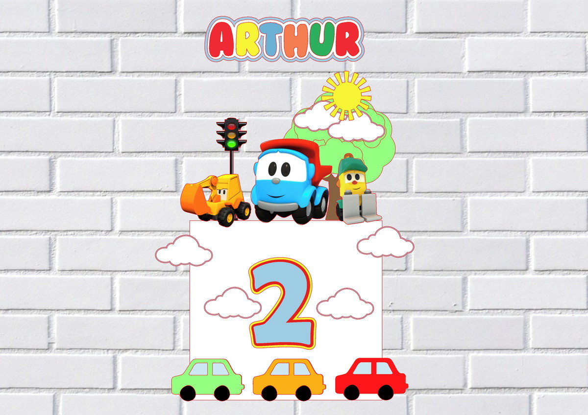 Arquivo de Corte Topo de Bolo Carros Studio 002