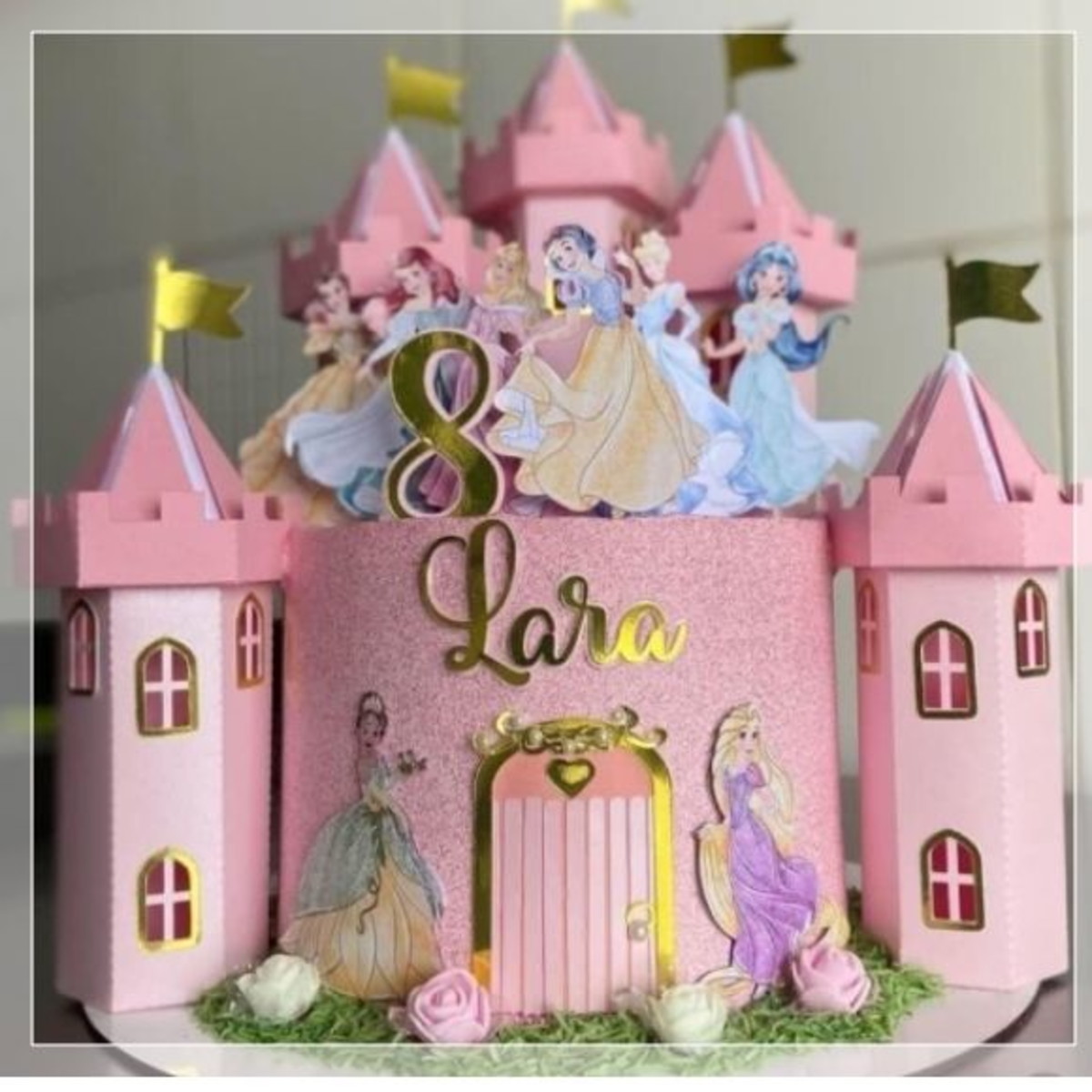 Arquivo de Corte Topo de Bolo Castelo de Princesas #2901