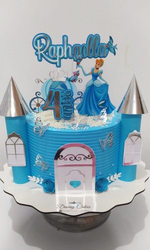 Arquivo De Corte Topo De Bolo Castelo Princesas