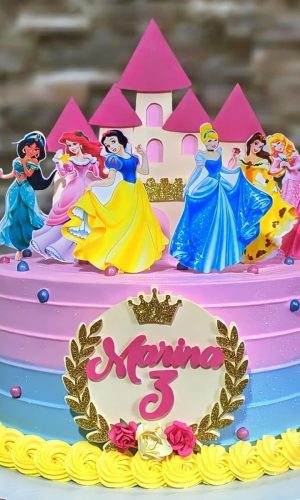 Arquivo de Corte /topo de Bolo - Castelo Princesas