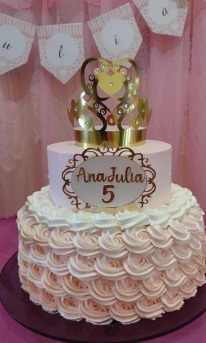 Arquivo de Corte Topo de Bolo Coroa de Princesa 3d