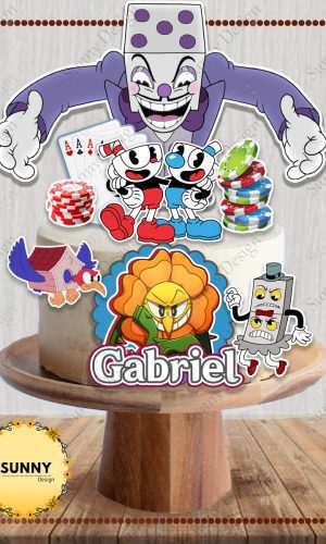 Arquivo de corte topo de bolo cuphead