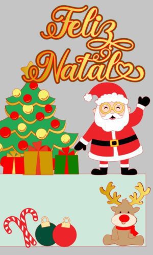 Arquivo de Corte Topo de Bolo de Natal