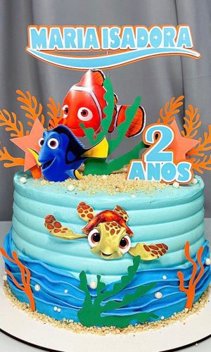 Arquivo de corte topo de bolo Dory/Nemo