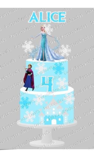 ARQUIVO DE CORTE TOPO DE BOLO DUPLO FROZEN