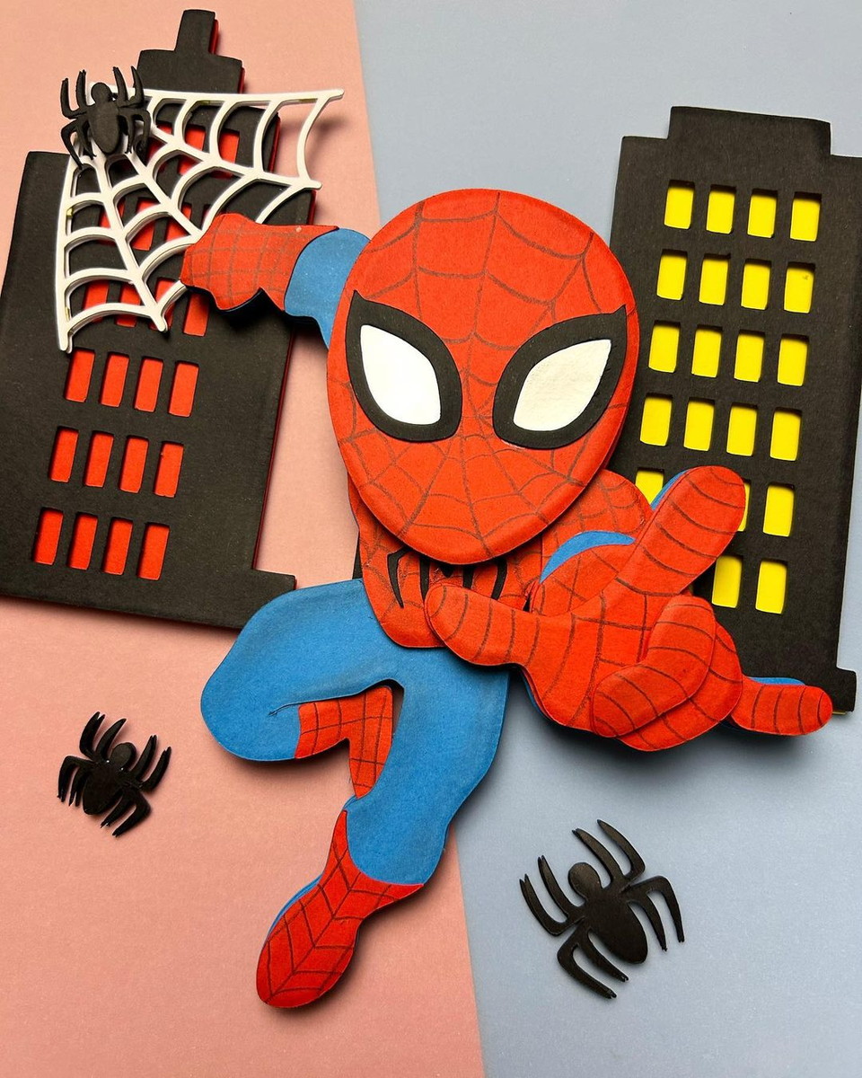 Arquivo de Corte: Topo de Bolo em Camadas Homem Aranha 006 - Imagem 2