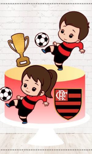 Arquivo de Corte Topo de Bolo Flamengo em Camadas 1730