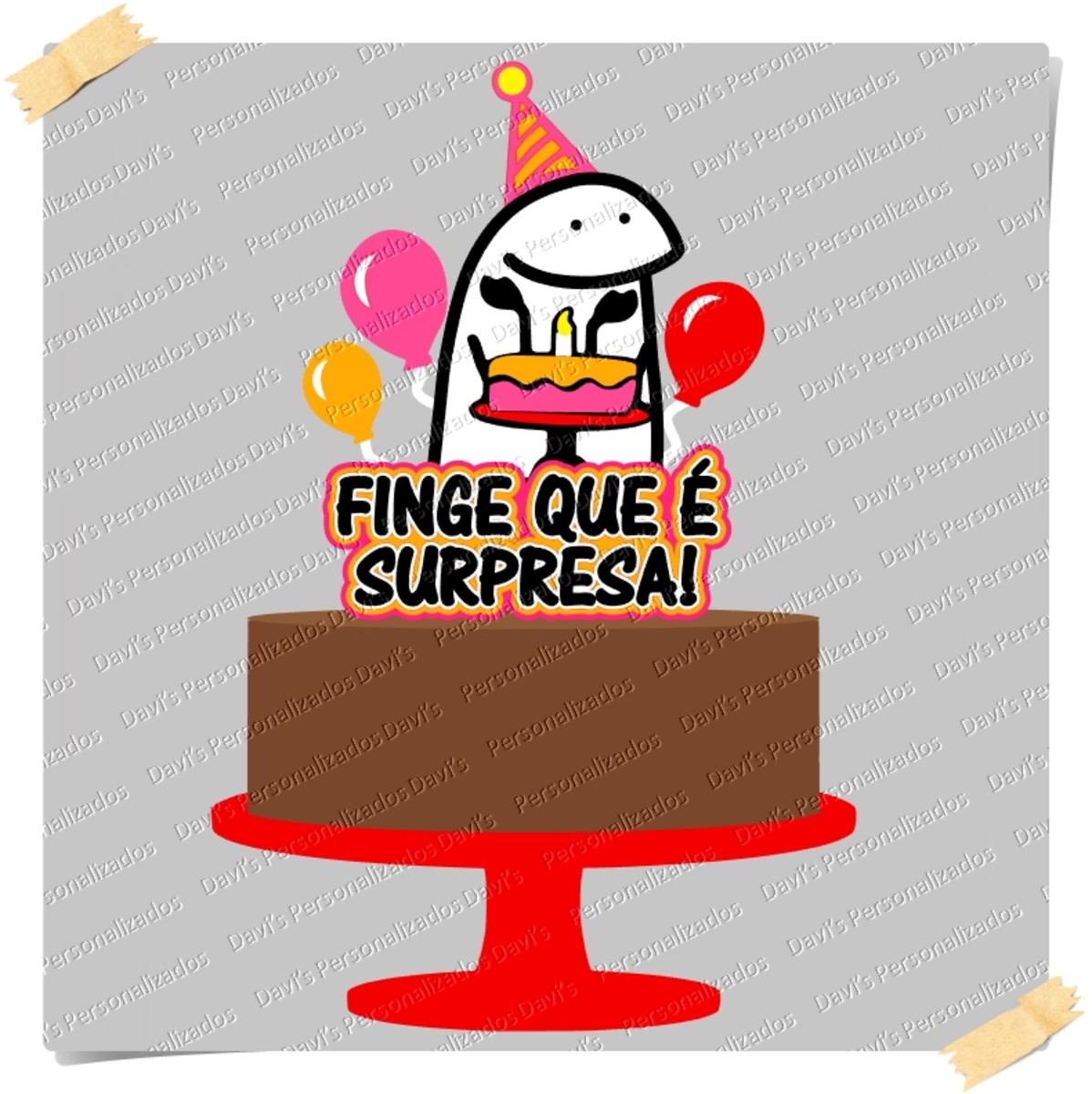 Arquivo de Corte Topo de Bolo Flork