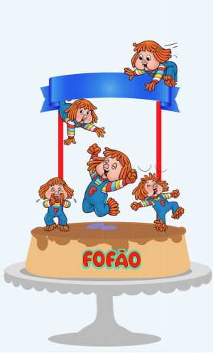 Arquivo de Corte Topo de Bolo Fofão