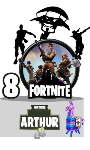 Arquivo de Corte Topo de Bolo Fortnite 01