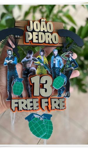 Arquivo de Corte Topo de Bolo Free Fire