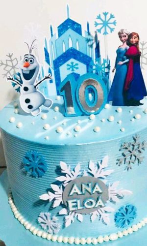 Arquivo de Corte Topo de Bolo Frozen -001